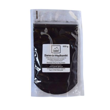 Barwnik wędkarski Górek – Czarny 100g – intensywny dodatek barwiący do zanęt